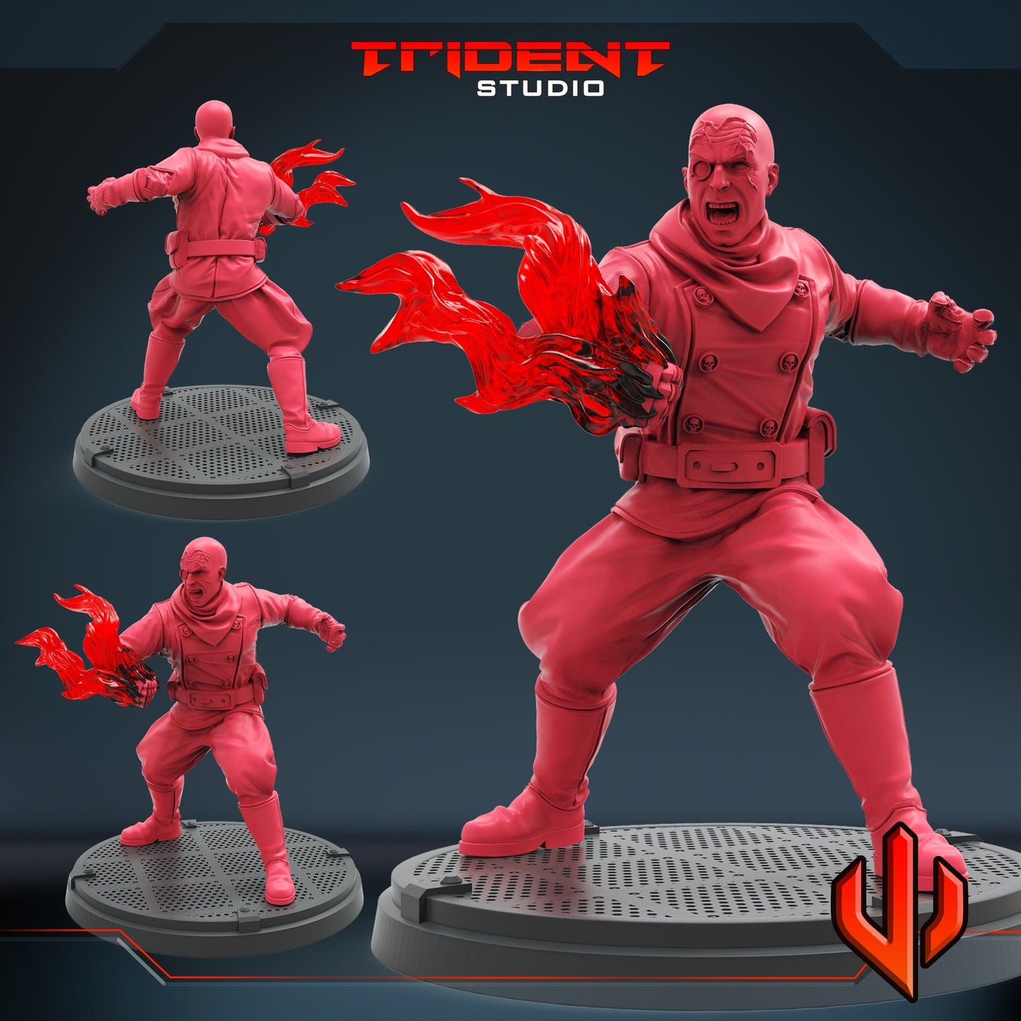 The Baron B - 40mm Miniature | Crisis Protocol Proxy | Trident