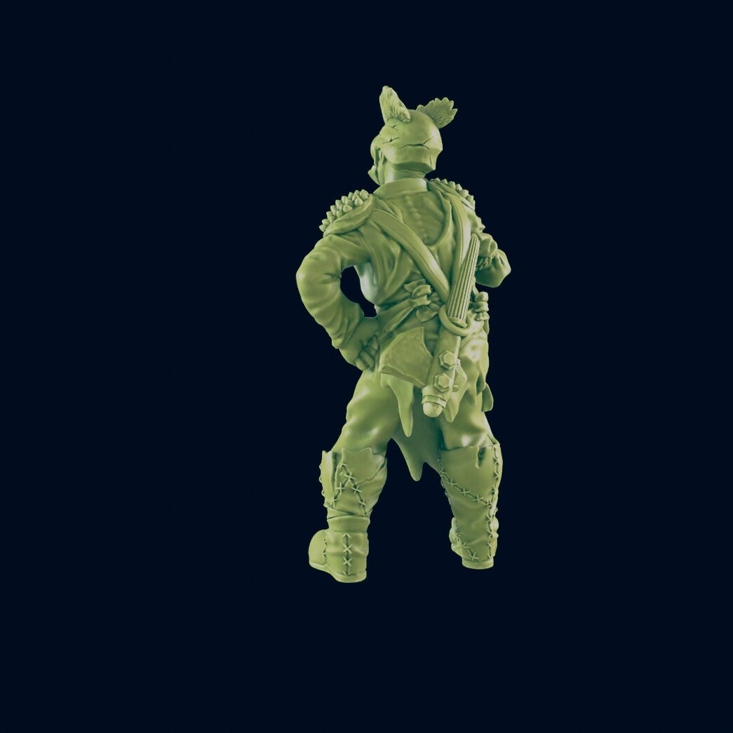 One Arm Willy | 28mm - 100mm Scale Resin Mini | Zombicide | Badlands | Vaultz