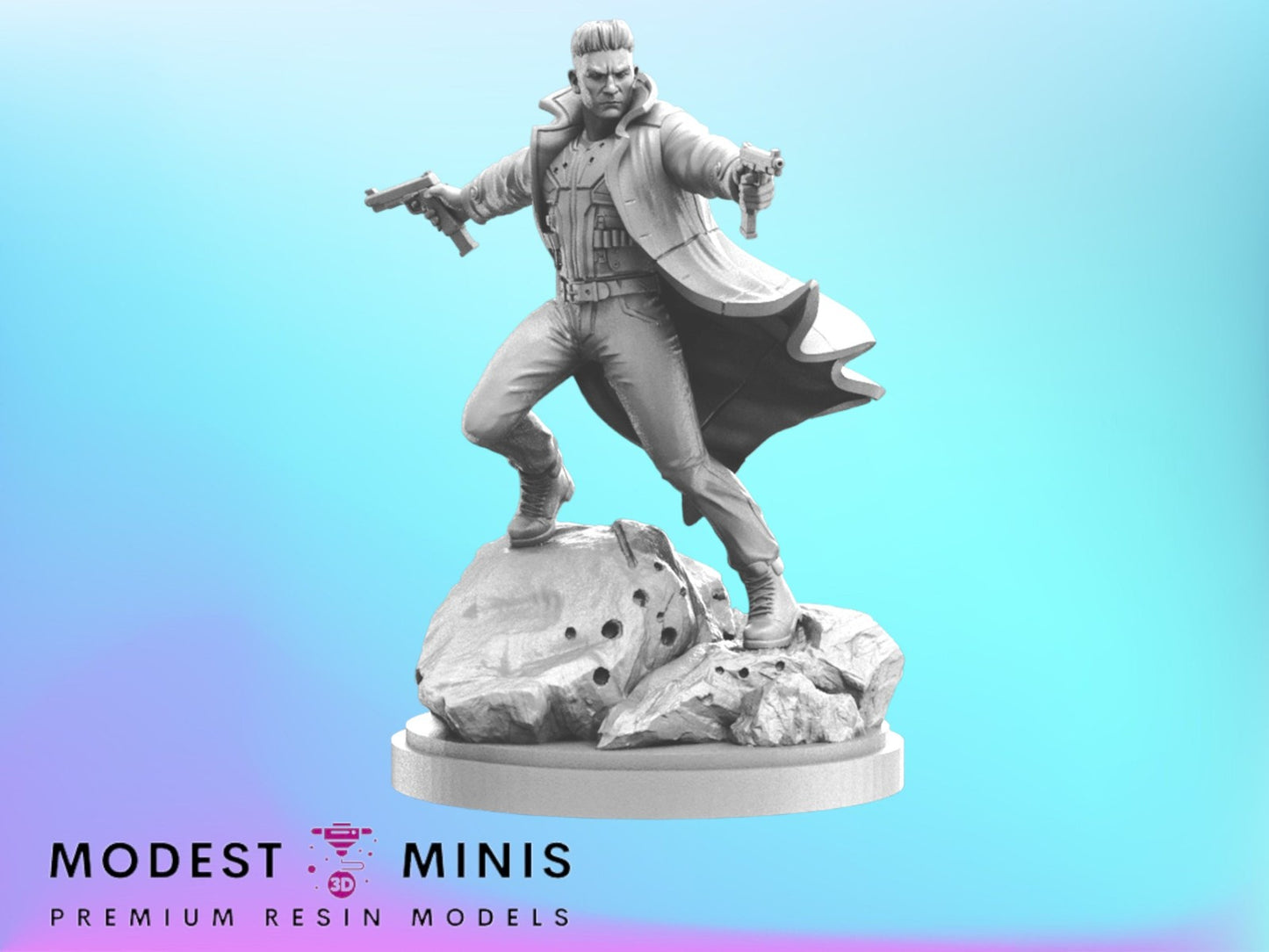 Mcpunish Face - Punisher 32mm - 40mm Mini | Crisis Protocol Proxy | C27