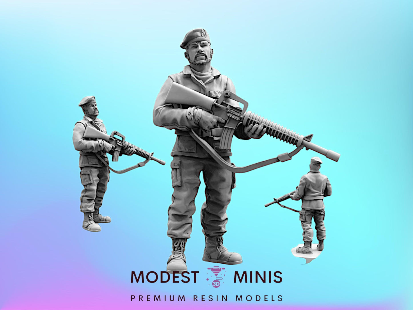 Military Police Entrance Guard E - Resin 3D Print Alien Miniature | RPG | Sci fi | Cyberpunk | Role Playing | DnD | Papsikel Star Entrance