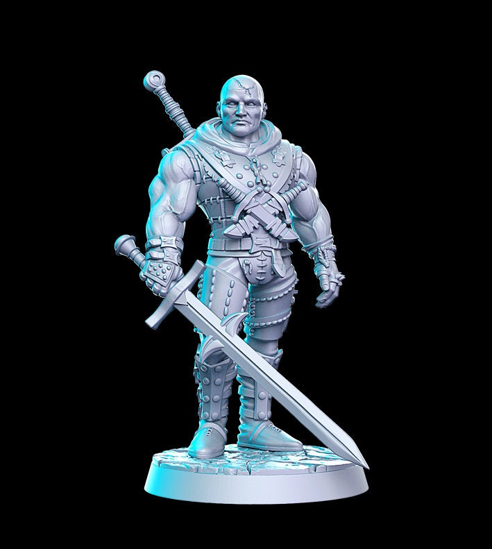 Khramdor Battlemage - 28mm 32mm Scale DnD Miniature | Dungeons and Dragons | Witcher Contract - RN Estudio