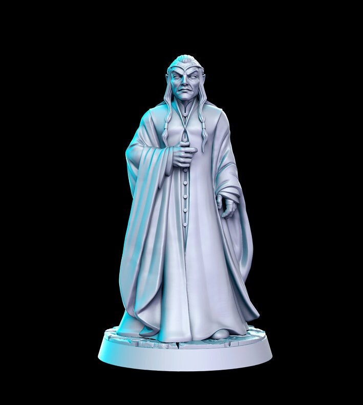 Elron Half Elf - 32mm Scale DnD Miniature | Dungeons and Dragons | JRPG Mini - RN Estudio