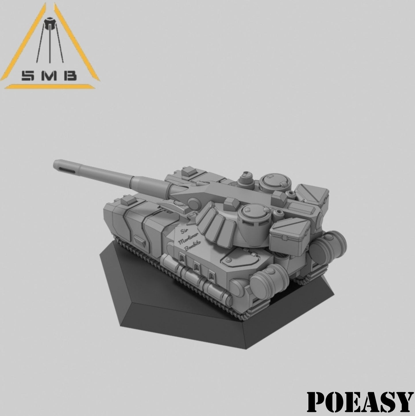 POEasy Tank Heavy Medium | 1:265 | 6mm Battletech Scale | Mecha | Sir Mortimer