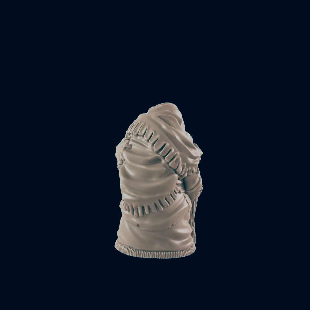 NPC Human Woman Grandmother - 25mm - 75mm Scale | DnD | EC3D Fantasy Mini | Townsfolk