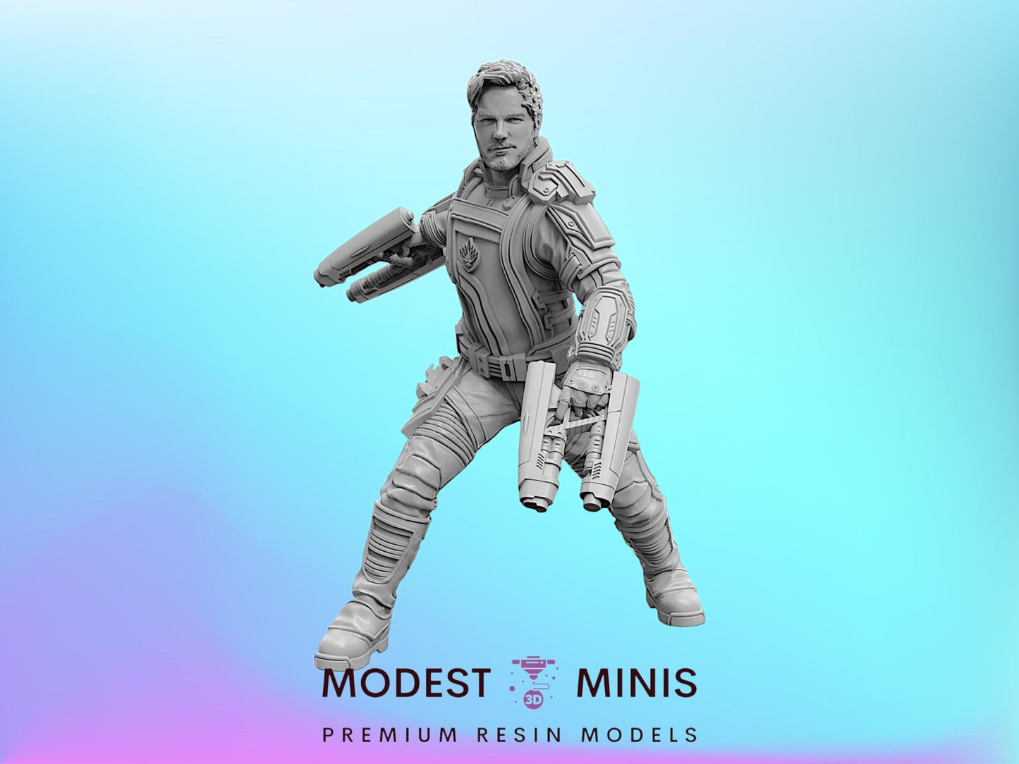 Starboy GoG 3 - Starlord 40mm Miniature | Crisis Protocol Proxy | Trident