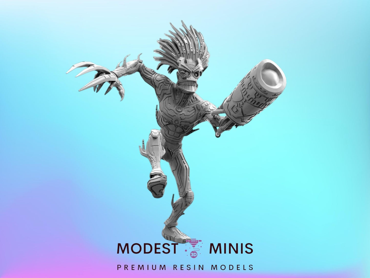 Trident Friend Warlock - 40mm Miniature | Crisis Protocol Proxy | Trident