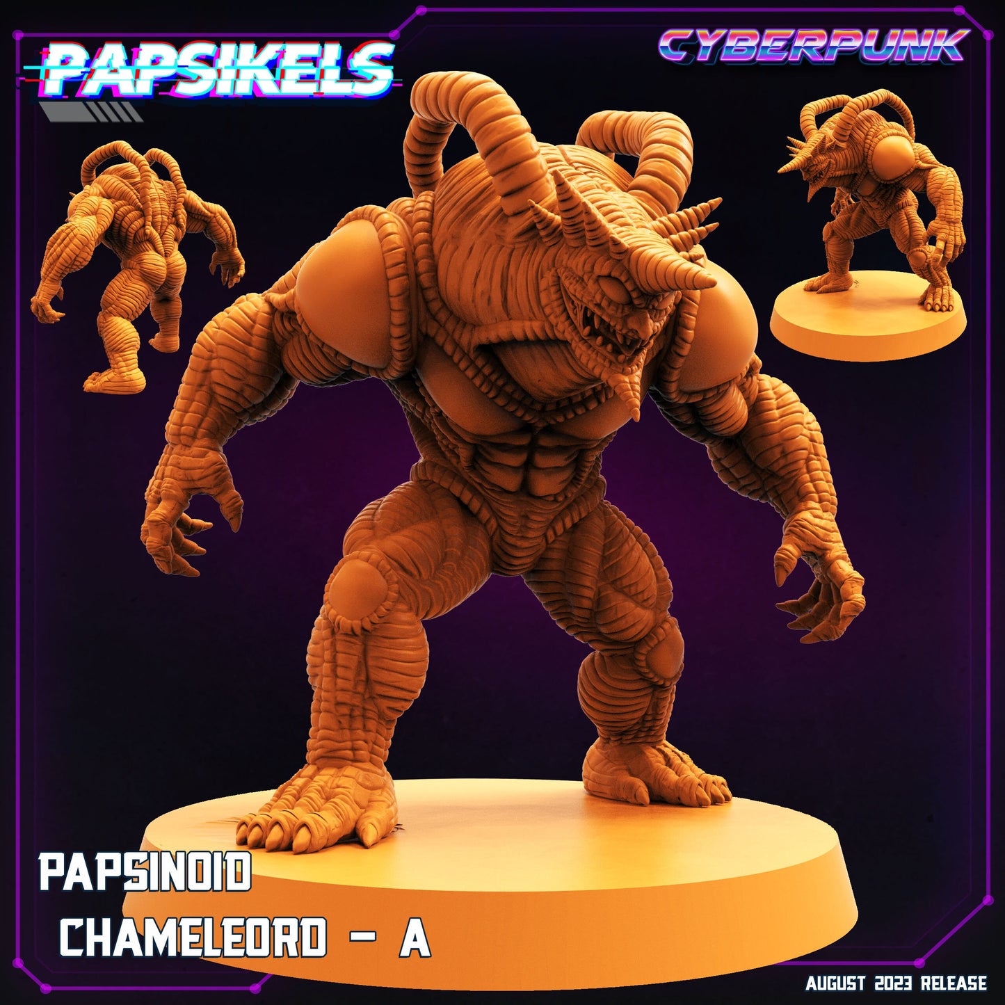 Papsinoid Chameleord A - Resin Cyberpunk Miniature | Papsikels