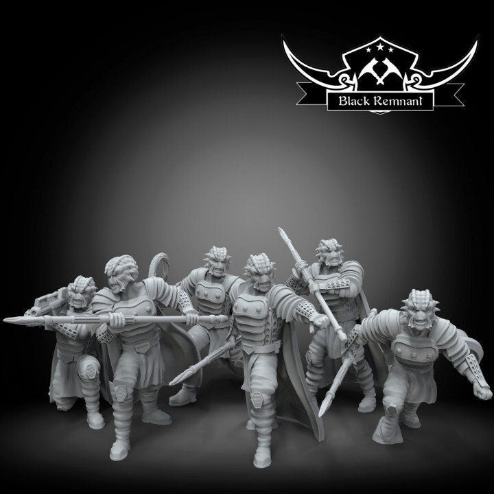 6pc Shadow Warrior Squad - 28mm - 40mm Scale | DnD | Star Wars Legion Mini