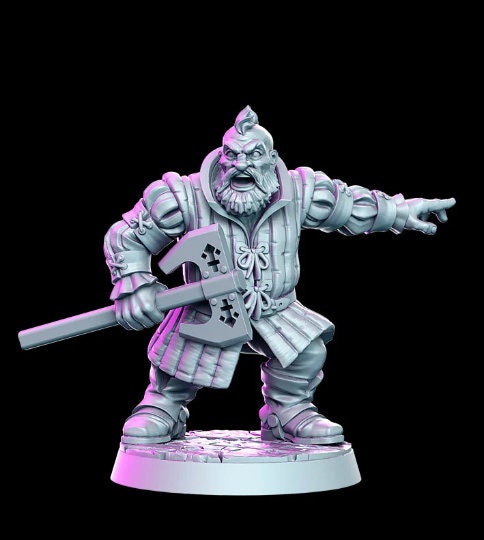 Bori Van Gilden - 32mm Scale DnD Miniature | Dungeons and Dragons | JRPG Mini - RN Estudio
