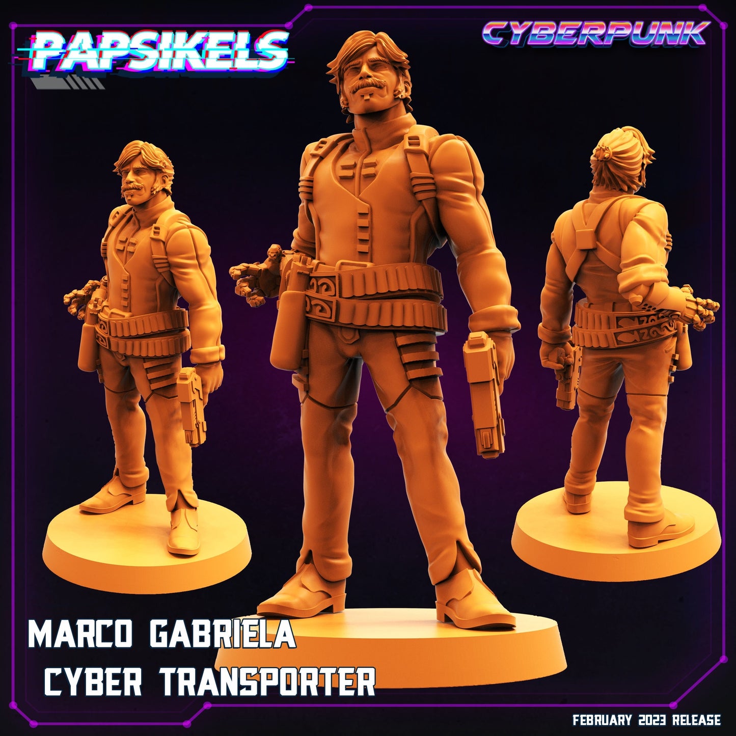 Marco Gabriela Cyber Transporter - 32mm Scale Alien Miniature | Batang City | Papsikels