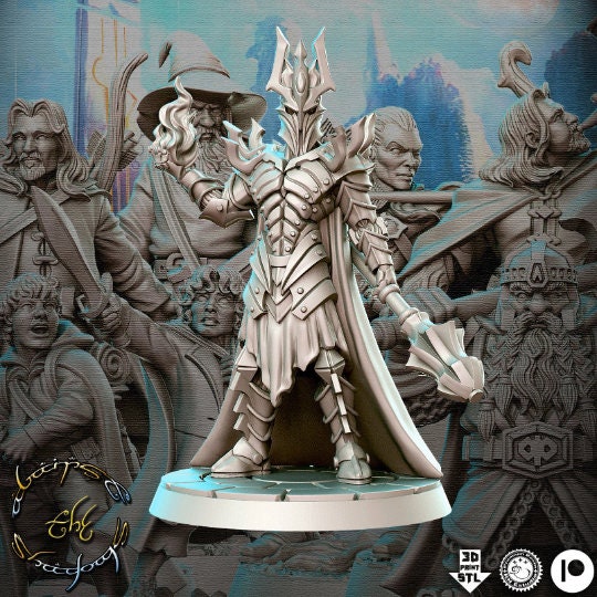 Shadow Lord - 32mm Scale DnD Miniature | Dungeons and Dragons | JRPG Mini - RN Estudio