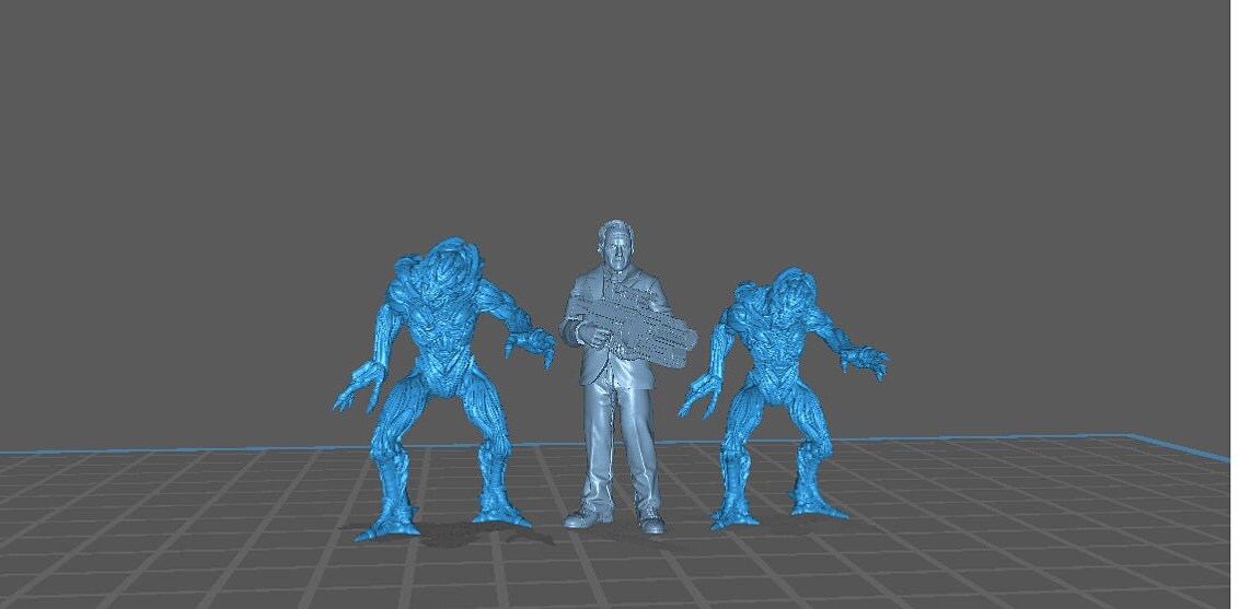 5pc Spectre Slave Aliens - 32mm Scale Alien Miniature | RPG | Sci fi | Cyberpunk | Role Playing | DnD | Papsikel