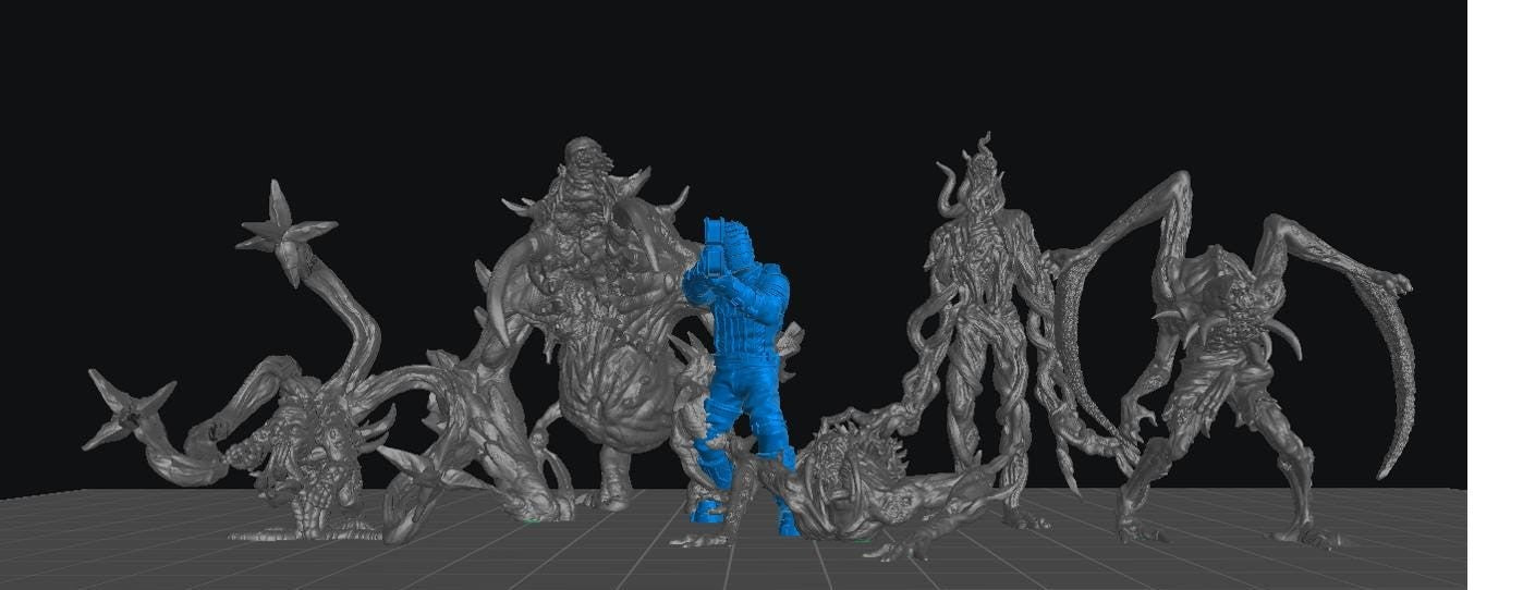 Dark Space Slinker | 28mm - 100mm Scale Resin Mini | Zombicide | Vaultz Vaultz