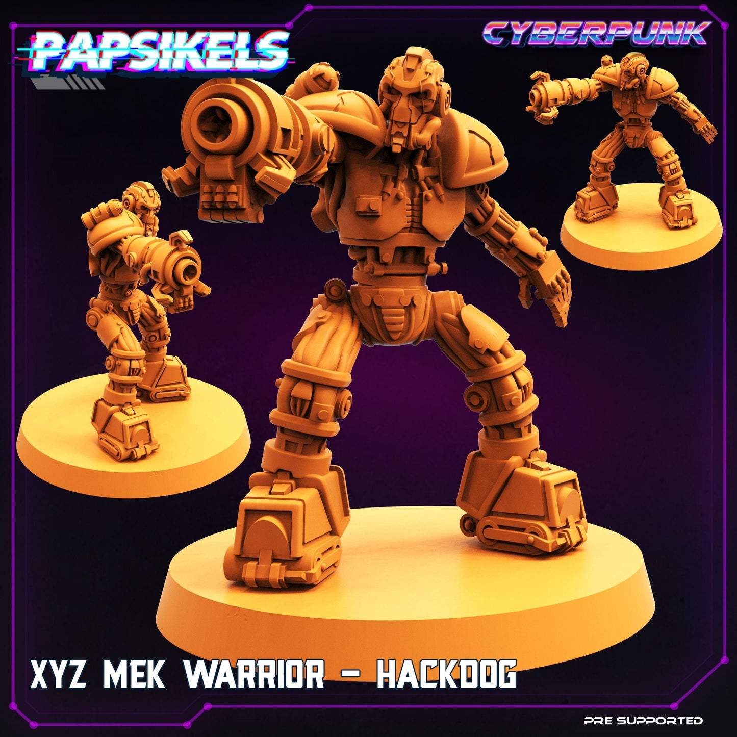Mek Hackdog - Resin Scale Alien Miniature | Cyberpunk | Papsikels