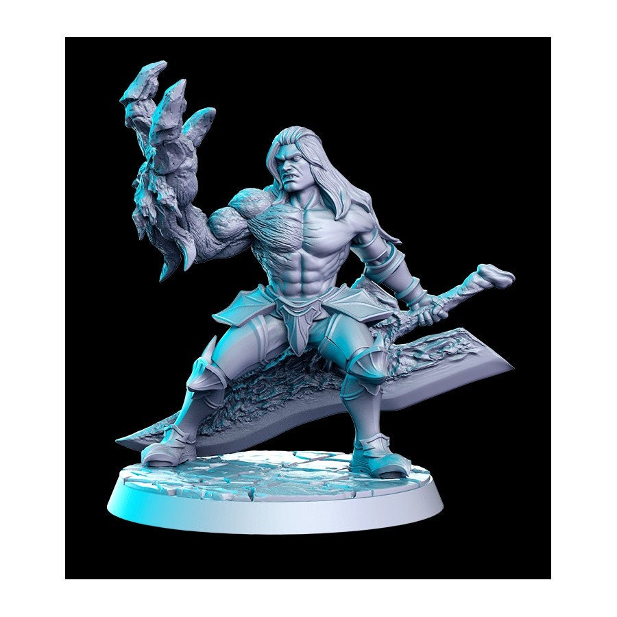Ephialtes Unarmored Demonic Knight - 32mm Scale DnD Miniature | Dungeons and Dragons | JRPG Mini - RN Estudio