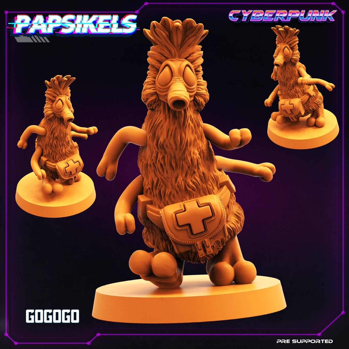 Gogogo - Resin Scale Alien Miniature | Cyberpunk | Papsikels