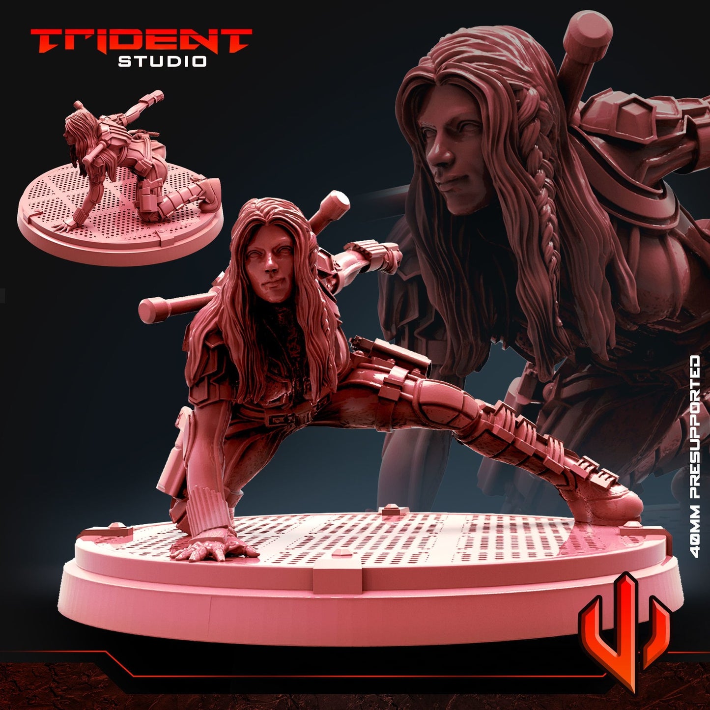 Russian Spider ALT - 40mm Miniature | Crisis Protocol Proxy | Trident