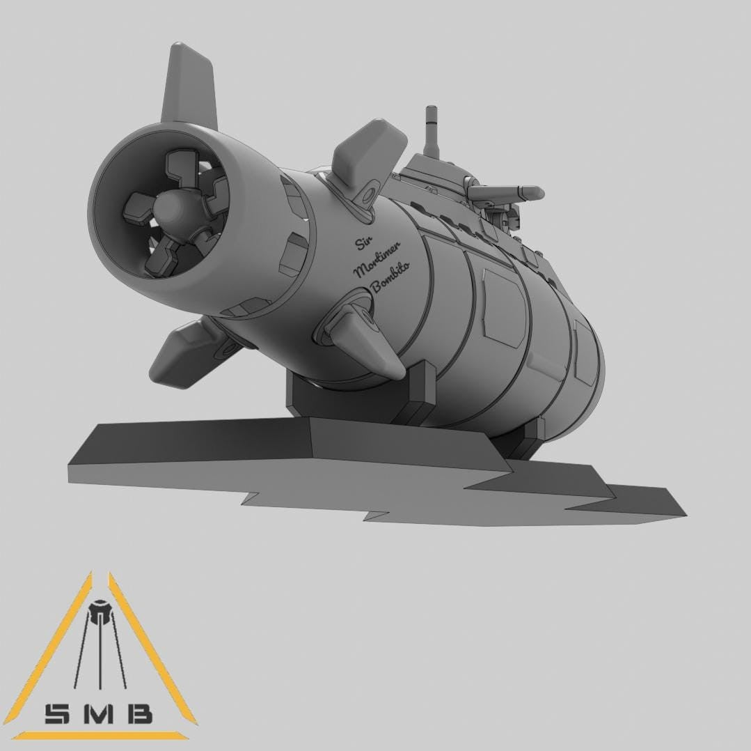 Submarine N | 1:265 | 285 | 6mm Battletech Scale | Sir Mortimer