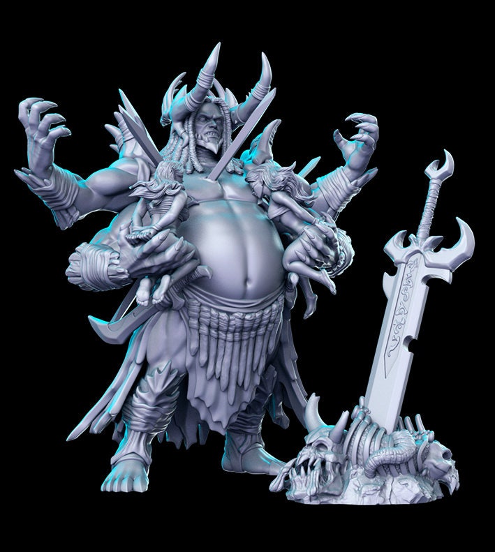 Kujla War Chief - 32mm Scale DnD Miniature | Dungeons and Dragons | JRPG Mini - RN Estudio