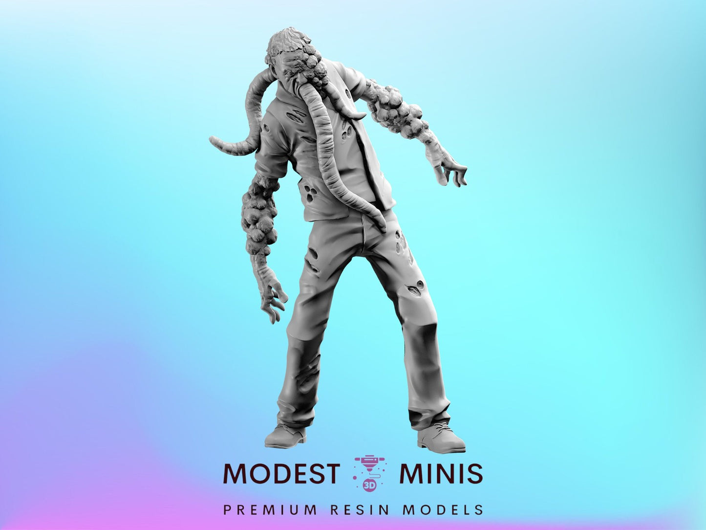 Zombie Strangler | 28mm - 100mm Scale Resin Mini | Zombicide | Vaultz
