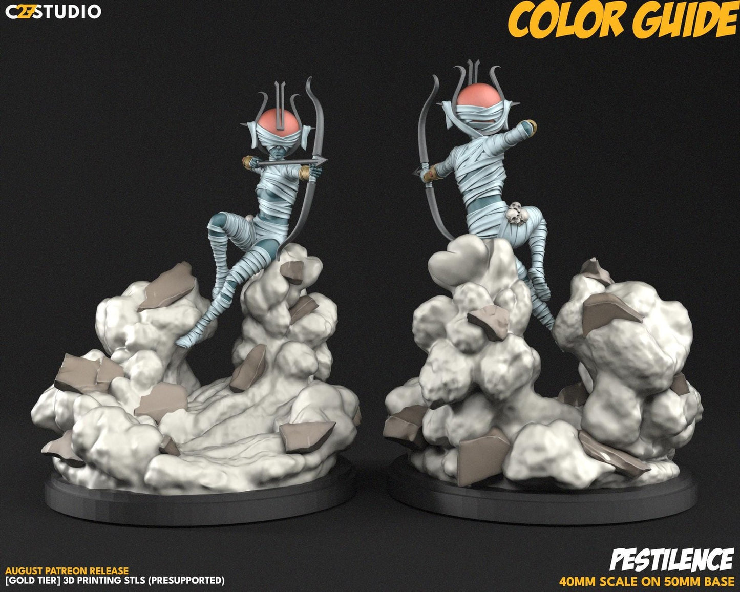 Infectious Arrow Horseman - 32mm - 40mm Mini | DnD Mini | Superhero | C27