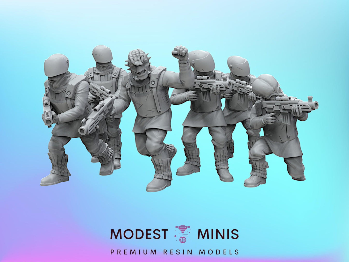 6pc Republic Judicials - 28mm - 40mm Scale | Star Wars Legion Mini
