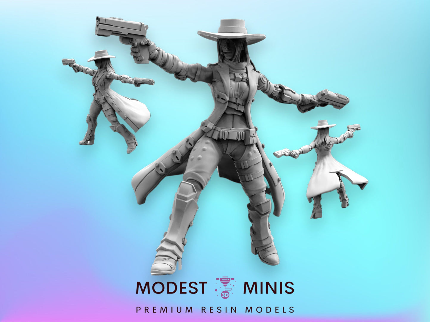 Kate Bane 3 - Resin Cyberpunk Miniature | Papsikels