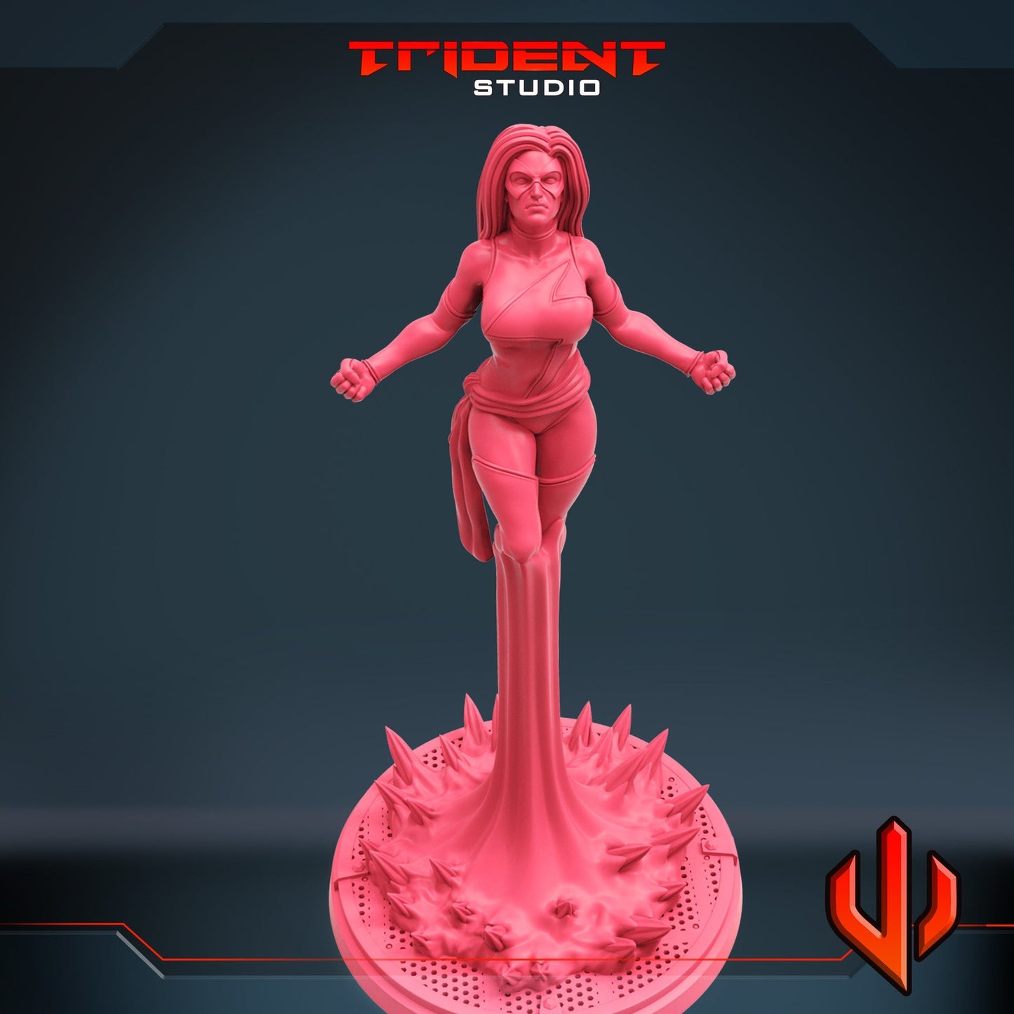 Trident Miss Wonder - 40mm Miniature | Crisis Protocol Proxy | Trident