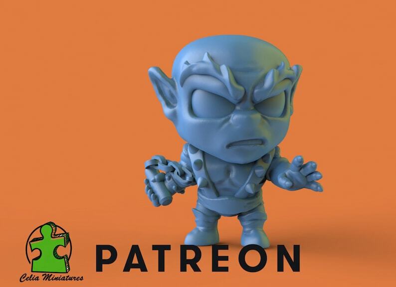 Chibi Panther Man - 28mm - 54mm Scale