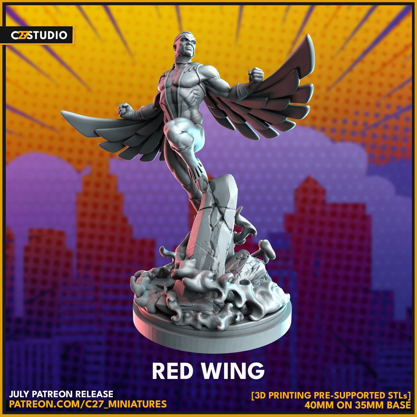 Red Wing - 32mm - 40mm Mini | Crisis Protocol Proxy | C27