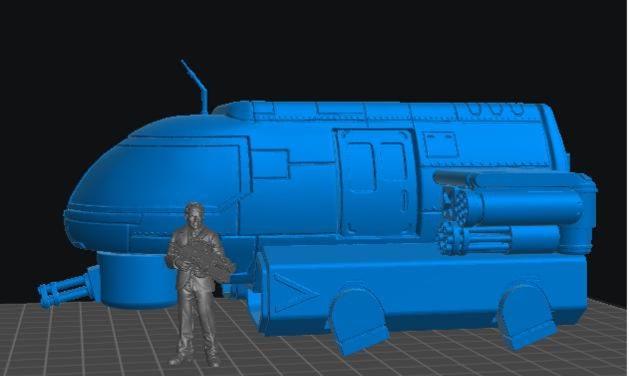 Air Taxi - 28mm 32mm 40mm Scale Cyberpunk Miniature | Blade Runner | | Papsikels