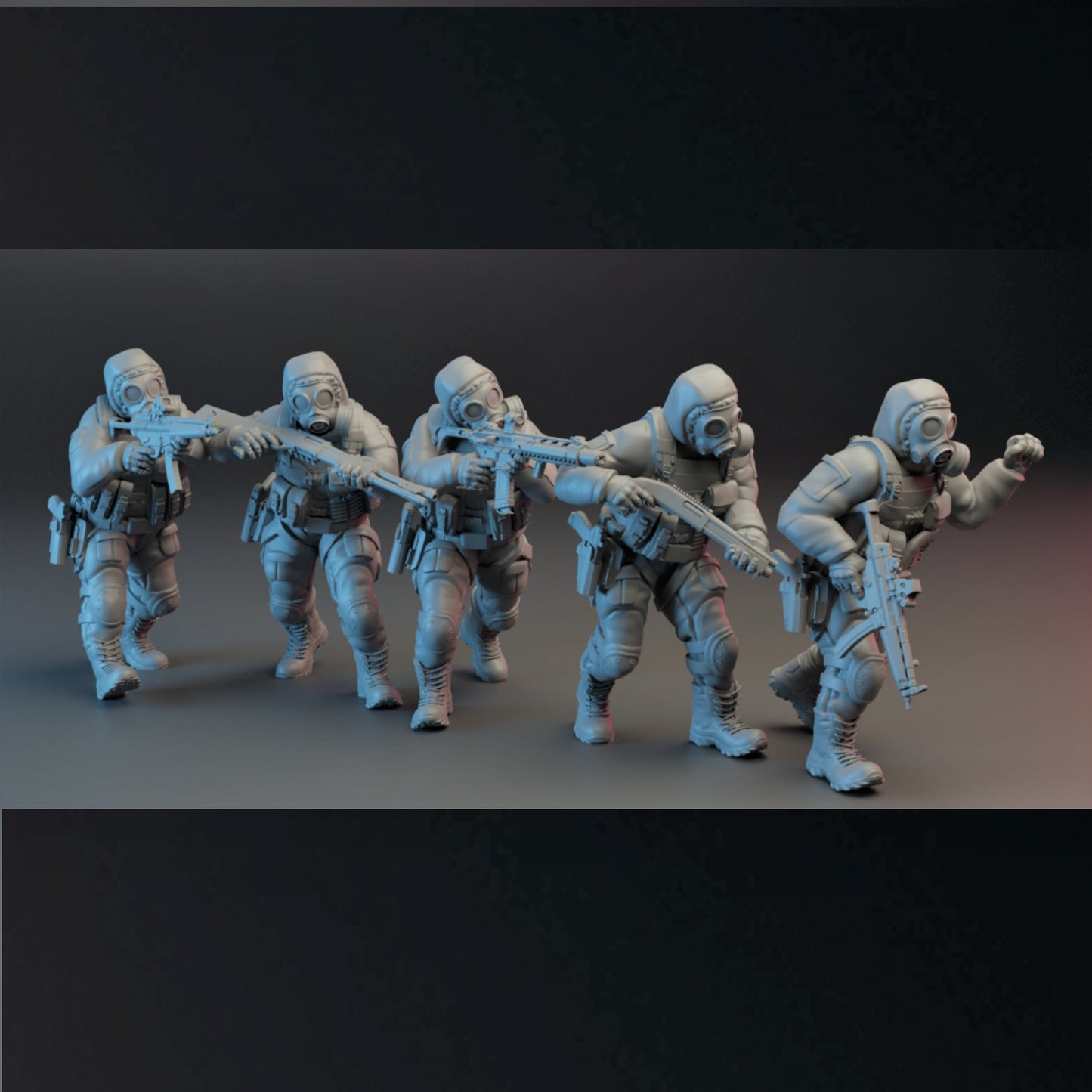 5pc British SAS - 28mm Scale Resin Military Miniature | Zona Alfa | Spectre Ops Mini