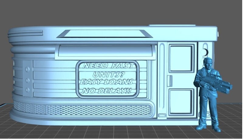 Loan Building | 28mm - 54mm Scale | Superhero Terrain | Survivor Scatter | Protocol Terrain | Crisis | C27