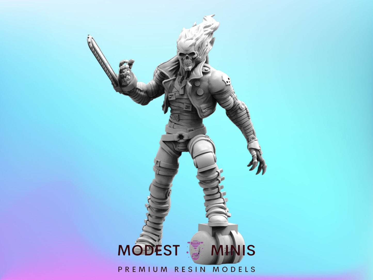 Cyber Death Skeleton - 32mm Scale | Cyberpunk | Papsikels