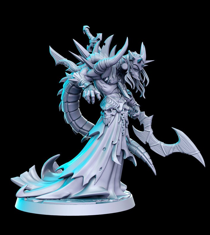 Kujla Necromancer - 32mm Scale DnD Miniature | Dungeons and Dragons | JRPG Mini - RN Estudio