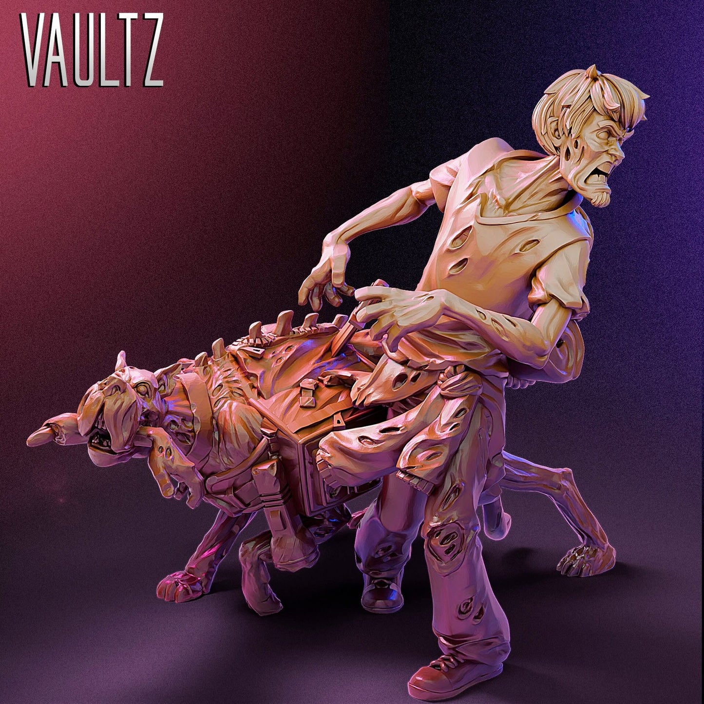 Zombie Mystery Gang Shag and Scoobs Resin Mini | Zombicide | Vaultz