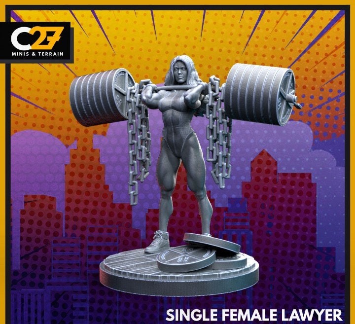 Single Female Lawyer - 32mm - 40mm Mini | Crisis Protocol Proxy | C27
