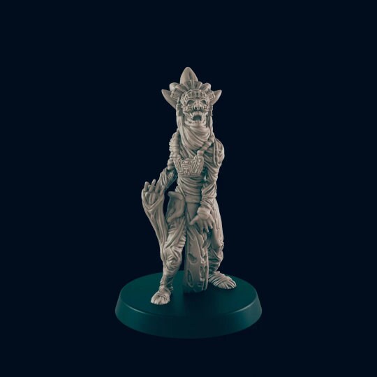 Mummy Lord Miniature - 25mm - 75mm Scale | DnD | EC3D Fantasy Mini | Beasts and Baddies