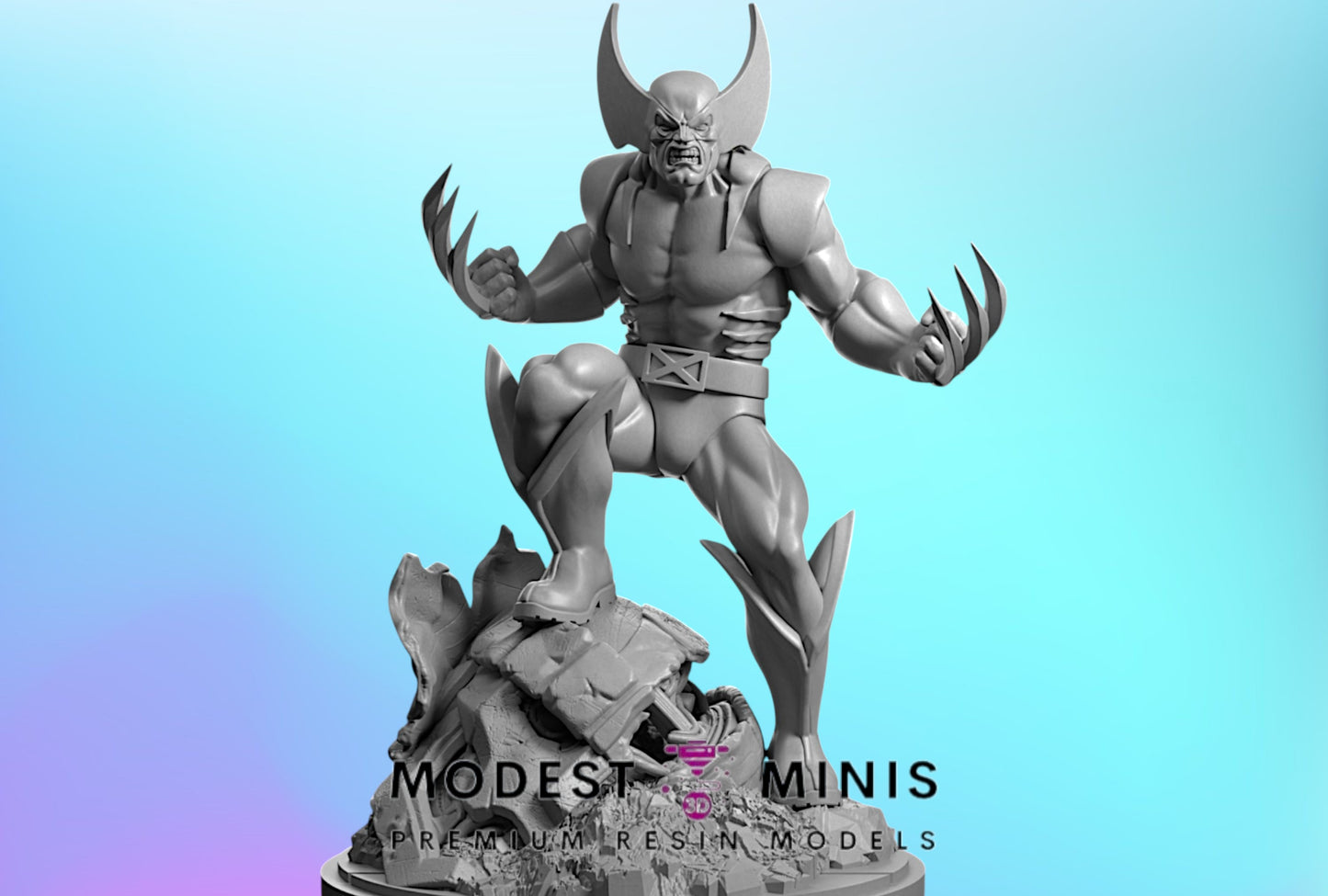 Legion Wolverine 90s | Resin Miniature Proxy for Crisis Protocol
