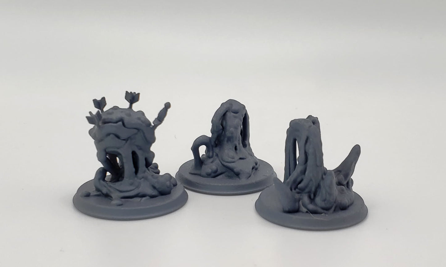 3pc Ooze Slime Set - 25mm - 75mm Scale | DnD | EC3D Fantasy Mini | Beasts and Baddies