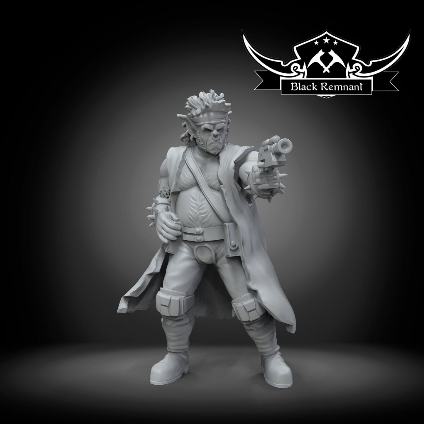 Giant Biker - 28mm - 40mm Scale | Role Playing | D&D | Star Wars Legion Mini