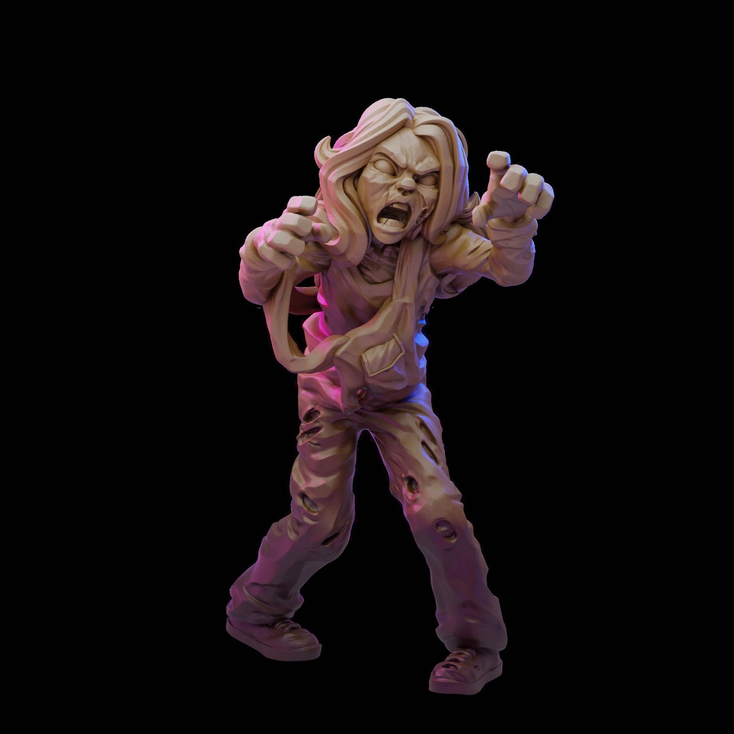 3pc Zombie Kids 4-6 | 28mm - 100mm Scale Resin Mini | Zombicide | Vaultz
