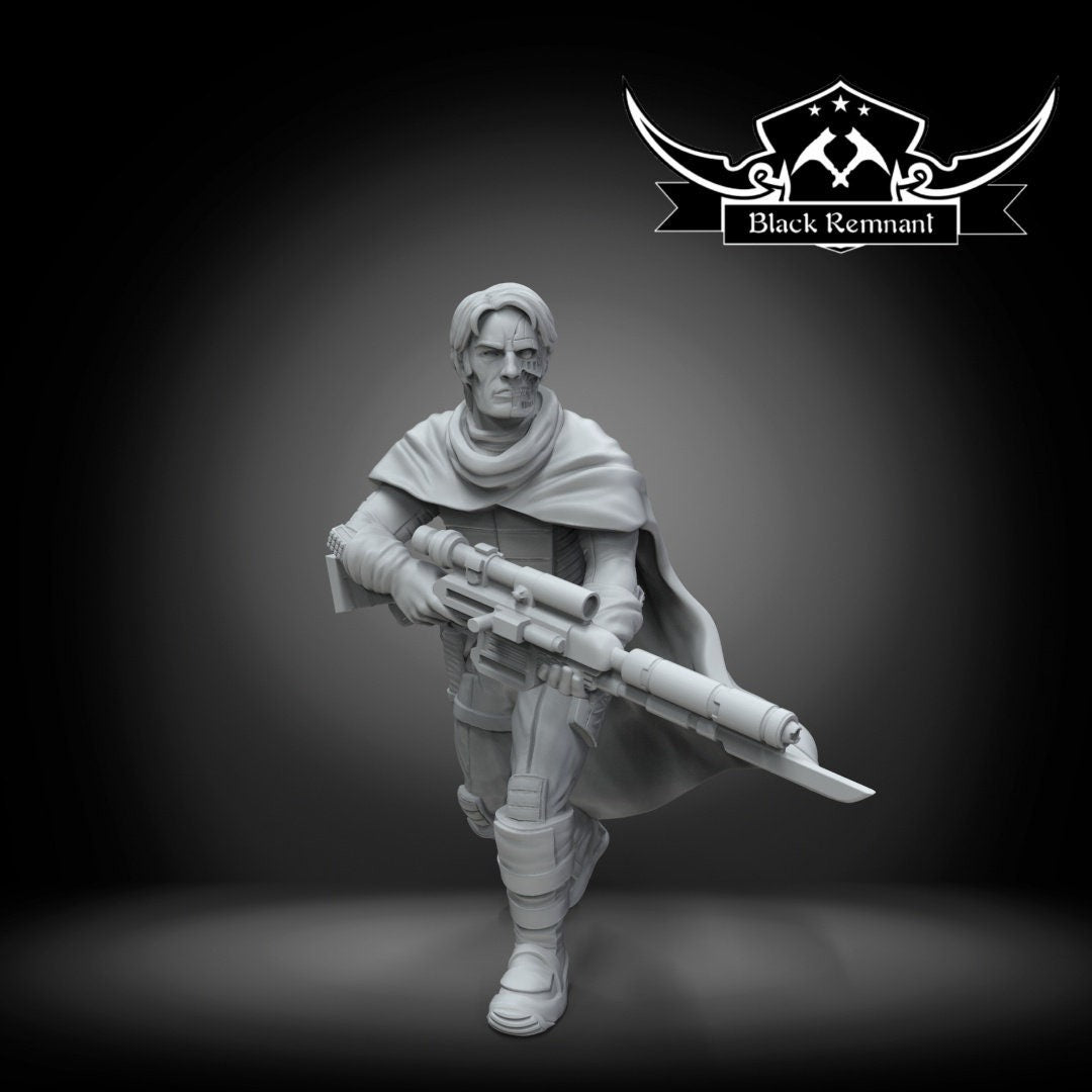 Two Face Bounty Hunter - 28mm - 40mm Scale | Star Wars Legion Mini