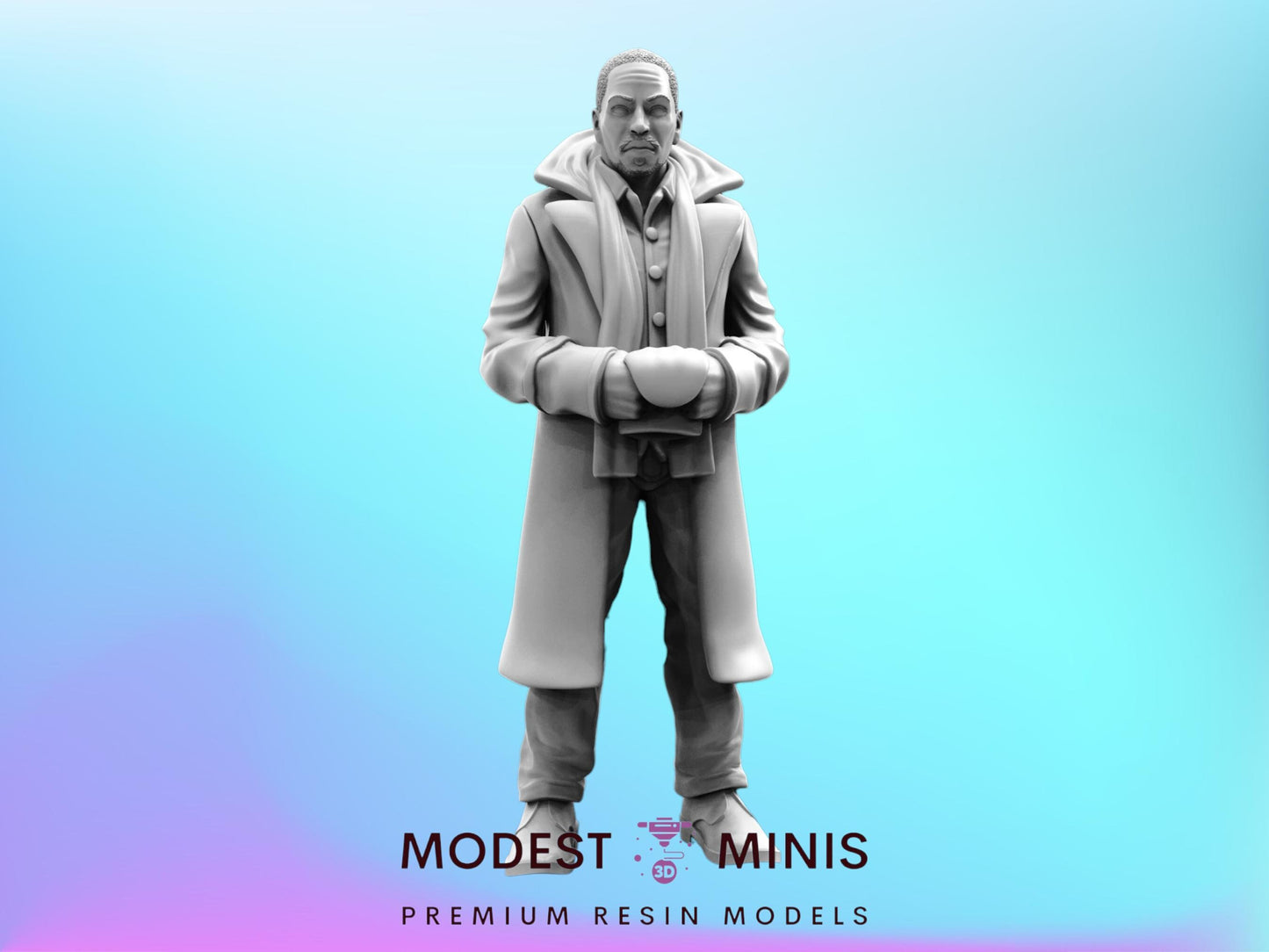 Replicant Retirement Division Officer - 28mm 32mm 40mm Scale Cyberpunk Miniature | Blade Runner | | Papsikels