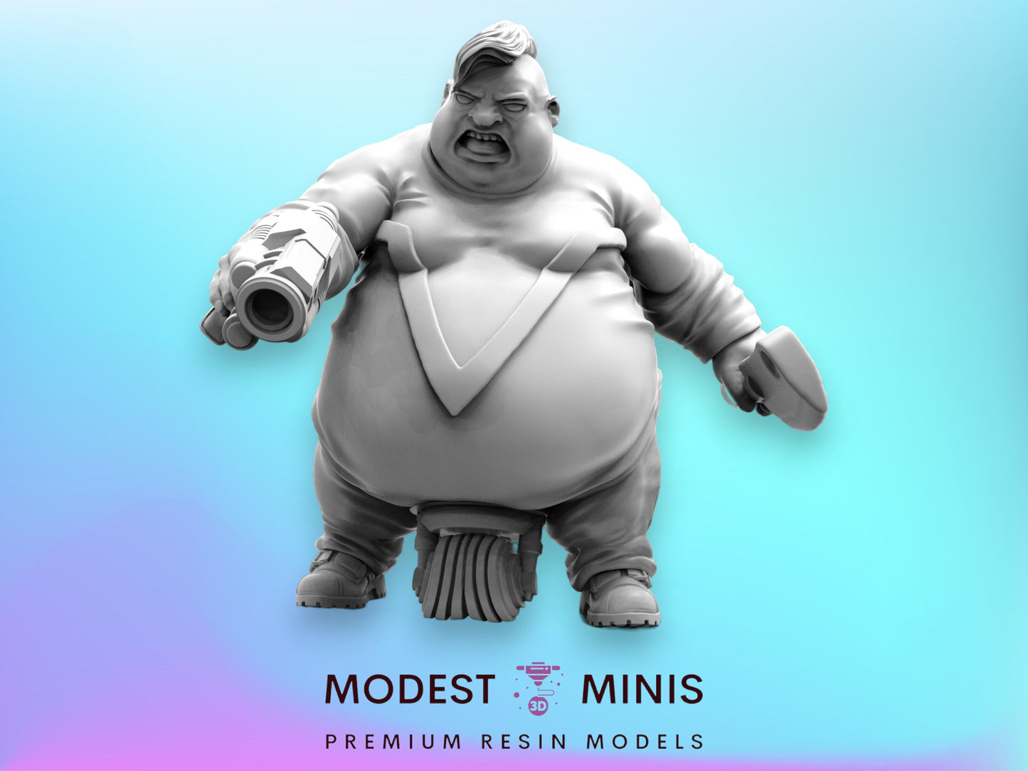 Mr Steaks Batchoy Ex Convict - Resin Cyberpunk Miniature | Papsikels