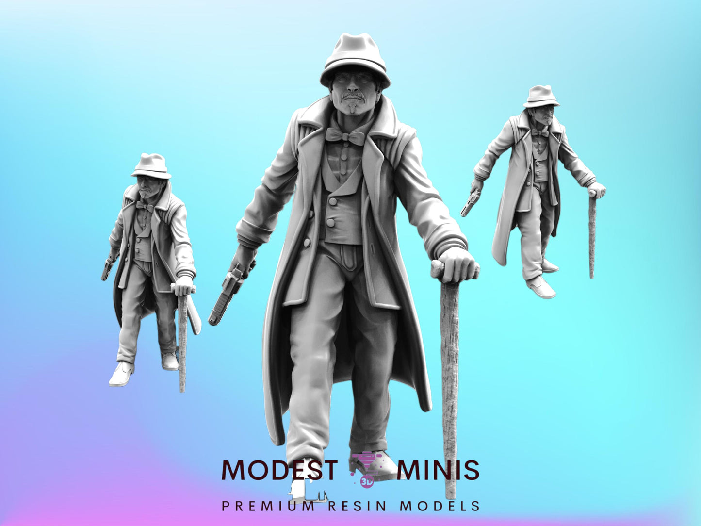 Replicant Retire Unit Police - 28mm 32mm 40mm Scale Cyberpunk Miniature | Blade Runner | | Papsikels