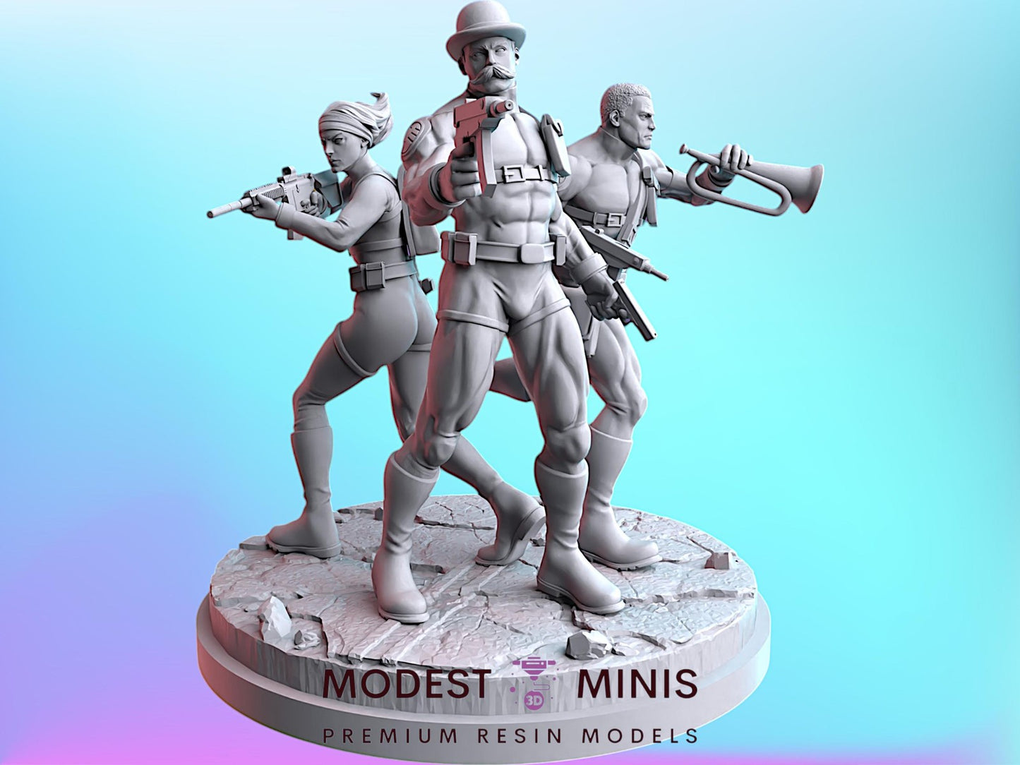 3pc The Replaceables - 32mm - 40mm Mini | Crisis Protocol Proxy | C27