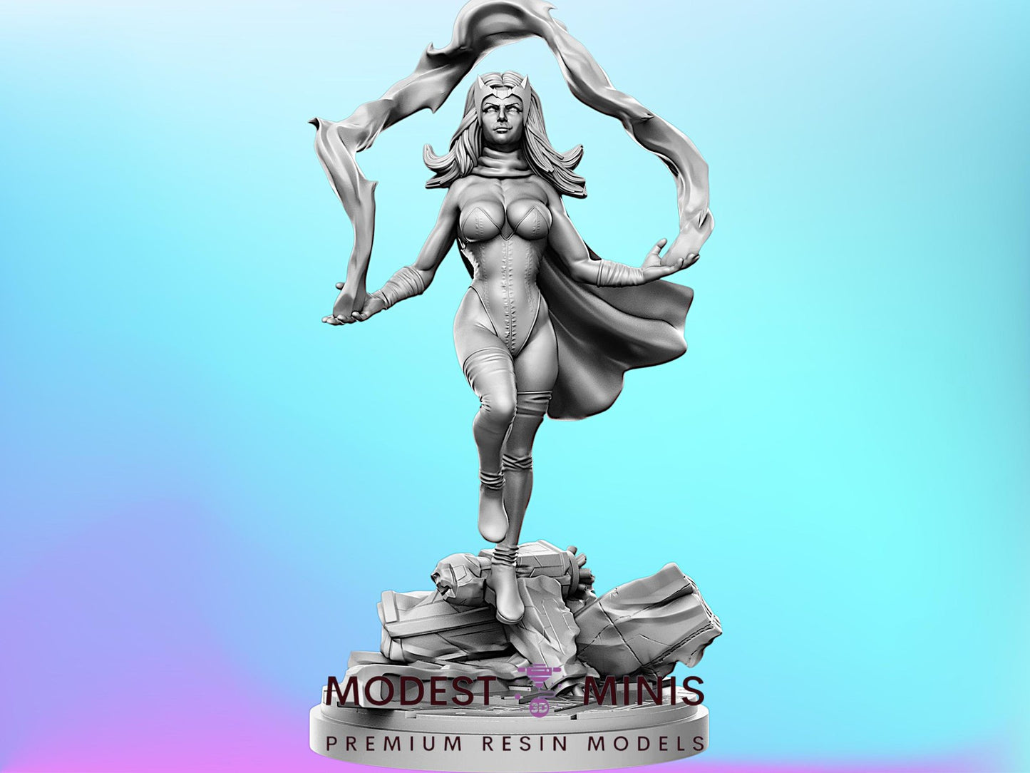 RN Crimson Enchanter - Superhero Miniature | RN Estudio