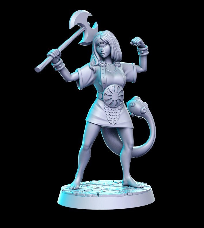 Heroine Quest Fimir Female - 28mm 32mm Scale DnD Miniature | Dungeons and Dragons | RN Estudio