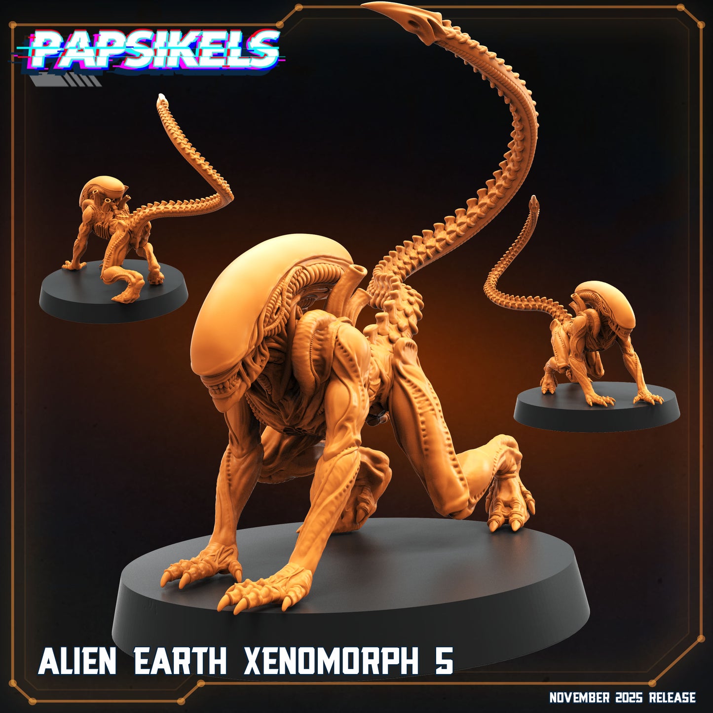 Alien Earth Xeno - 32mm Scale Aliens Miniature | RPG | Sci fi | Papsikels